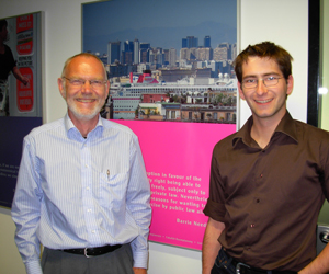 Thomas Hartmann together with Professor Barrie Needham.