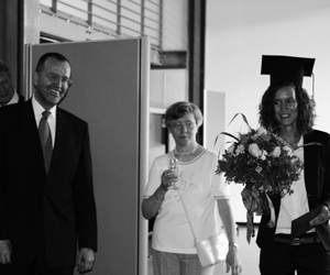 2013 - Katharina Völkner together with Prof. Dr.-Ing. Winrich Voß, Benjamin Davy, Brigitte Hower.