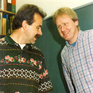 Foto von Dr.-Ing. Egbert Dransfeld together with Heinz Kobs.
