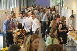 Participants and the poster exhibition