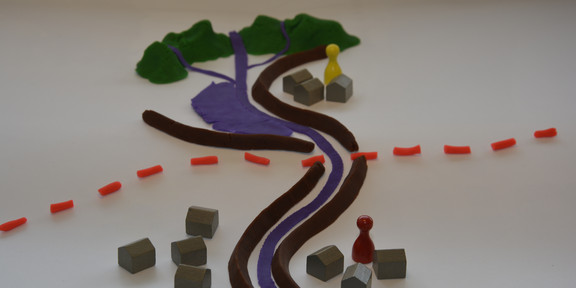 Model of a river catchment