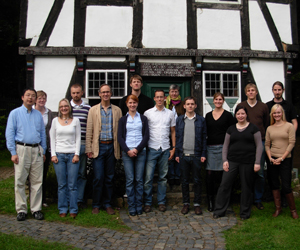 Group photo in front of the Farmhouse Museum in Bielefeld.